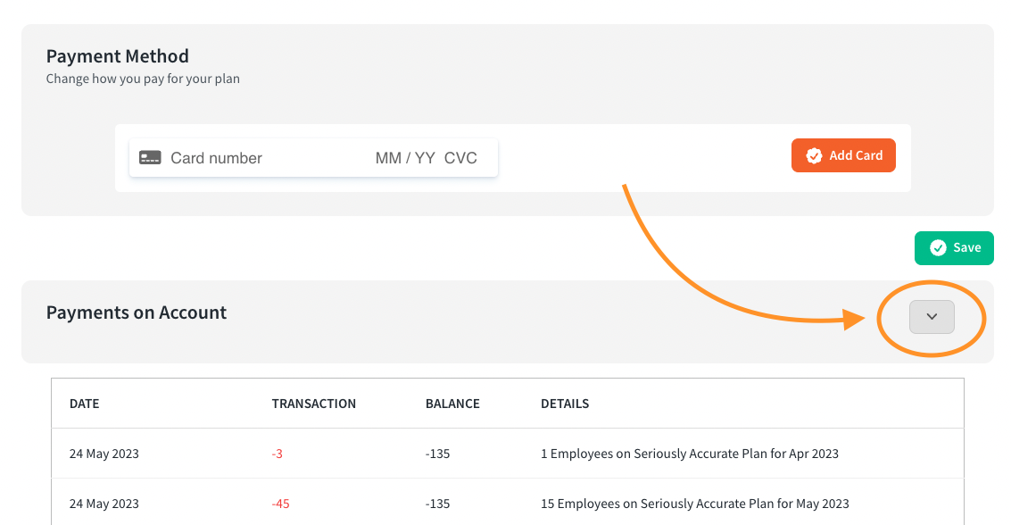 Payments